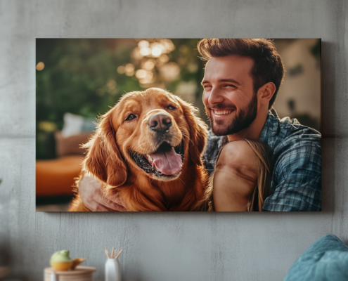 Hombre con perro